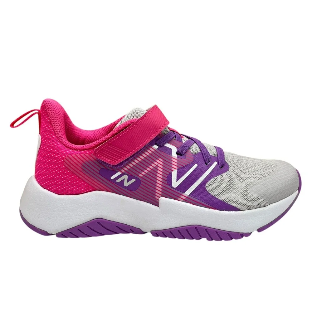 New Balance Rave Run Youth Girls Slip-on Sneakers Size 4 Purple/Pink Lightweight